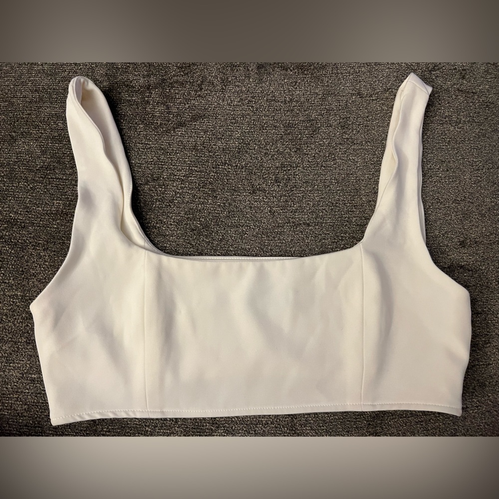 PRINCESS POLLY. White Crop Top